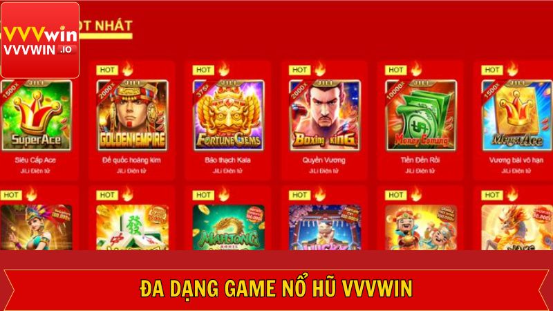 Chinh phục ngay các siêu phẩm nổ hũ Vvvwin hot hit